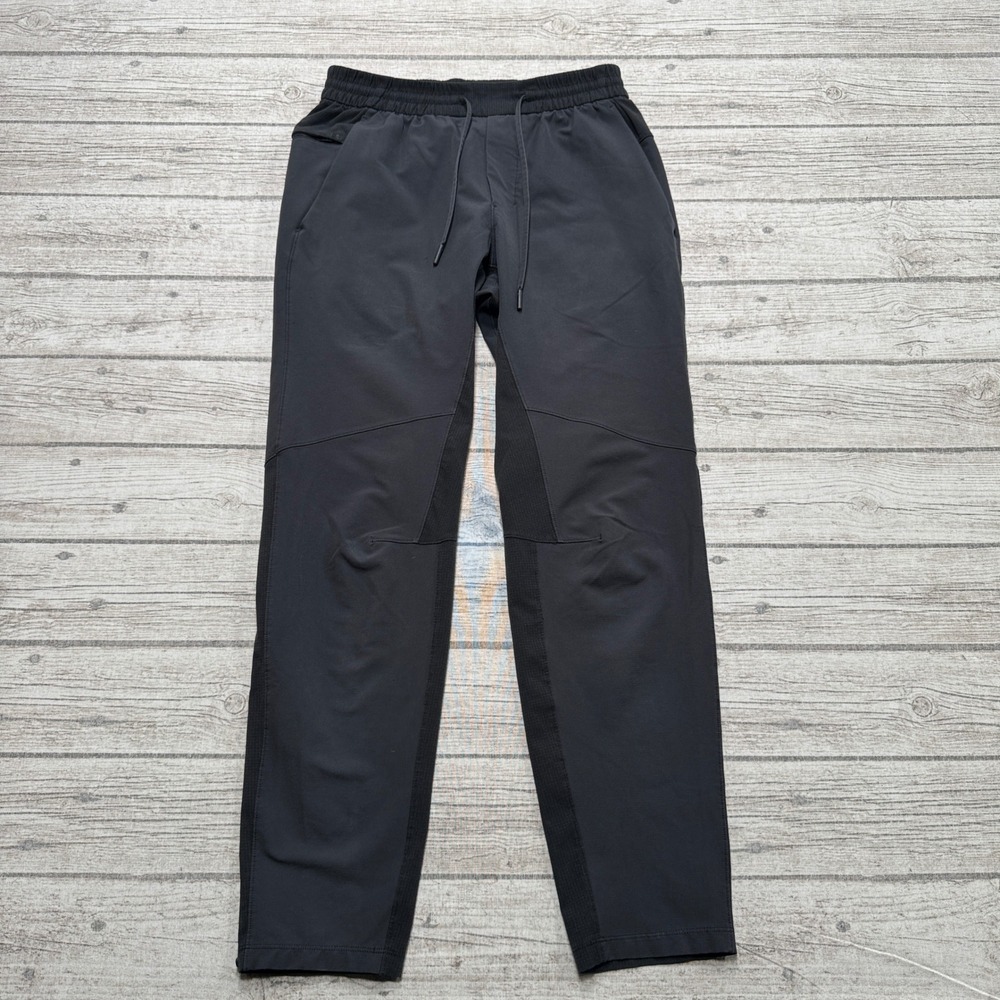 Lululemon Pants Mens Small Black License To Train Mesh Panels Tapered Activewear